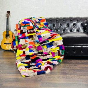 Luxurious Handcrafted REX RABBIT Fur Blanket Ethically Sourced, Warm, and Personalized