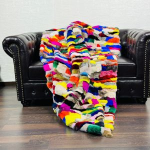 Luxurious Handcrafted REX RABBIT Fur Blanket Ethically Sourced, Warm, and Personalized