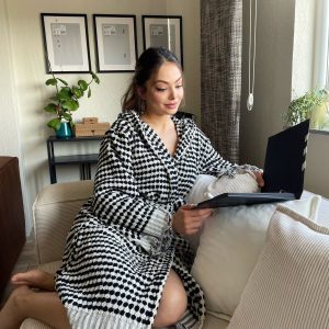 Luxurious Handwoven Turkish Cotton Bathrobe A Personalized Oasis of Comfort