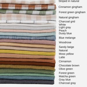 Luxurious Latte Linen Bedding Set King/Queen Duvet Cover with Pillowcases