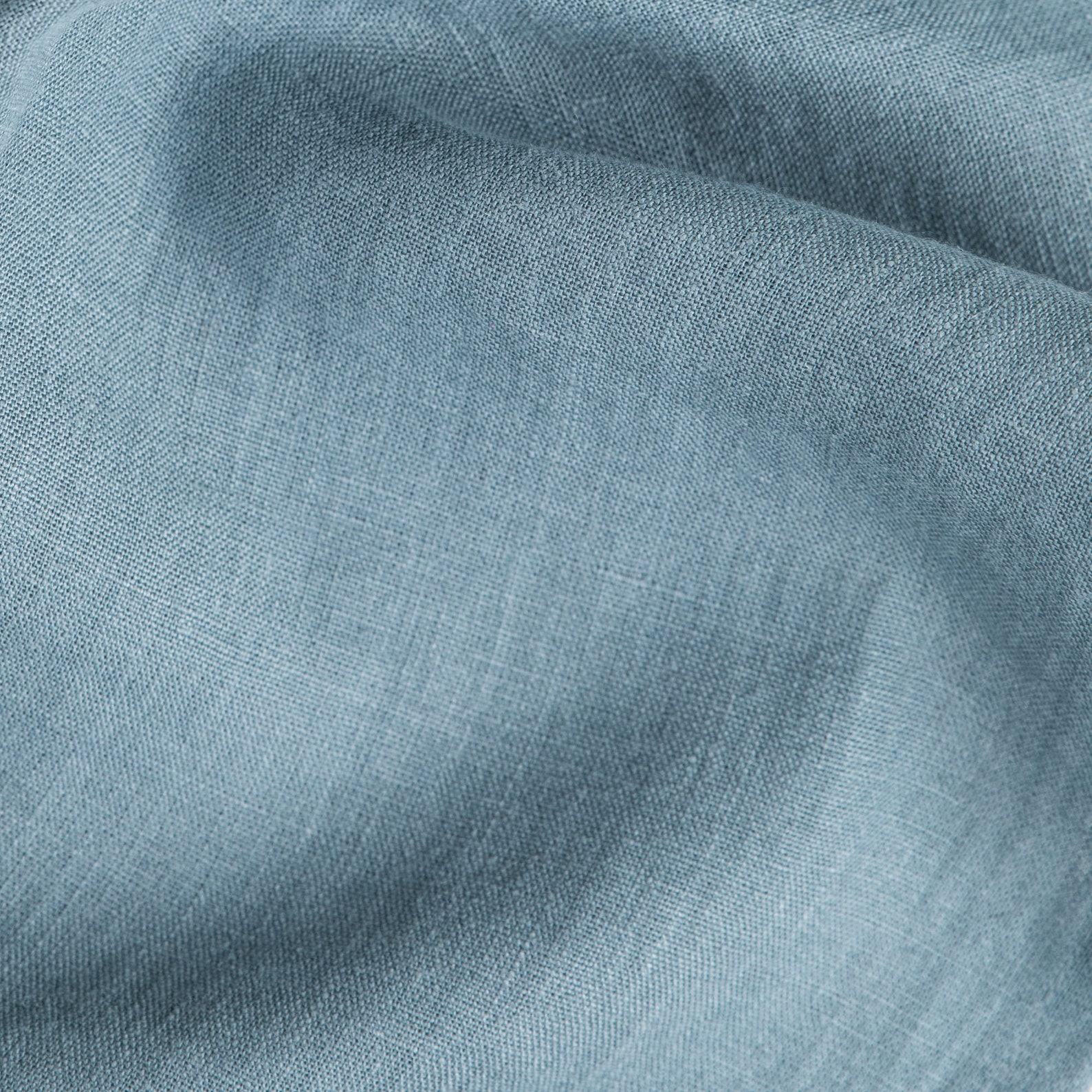Luxurious Linen Bedding Set Tranquil Gray Blue for a Serene Sleep Haven