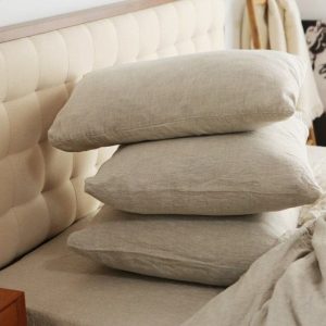 Luxurious Linen Pillowcases Natural Comfort for a Restful Night’s Sleep