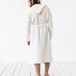 Luxurious Linen Waffle Robe Comfort and Style for Men and Women
