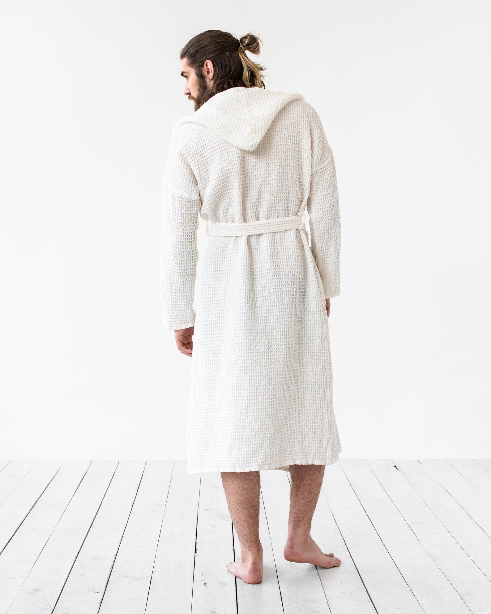 Luxurious Linen Waffle Robe Comfort and Style for Men and Women - Image 5