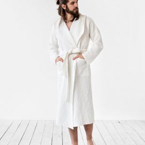 Luxurious Linen Waffle Robe Comfort and Style for Men and Women
