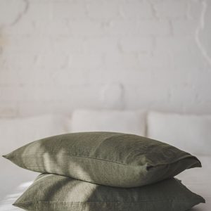 Luxurious Mimosa Yellow Linen Pillowcase Customize Your Comfort with Natural Elegance