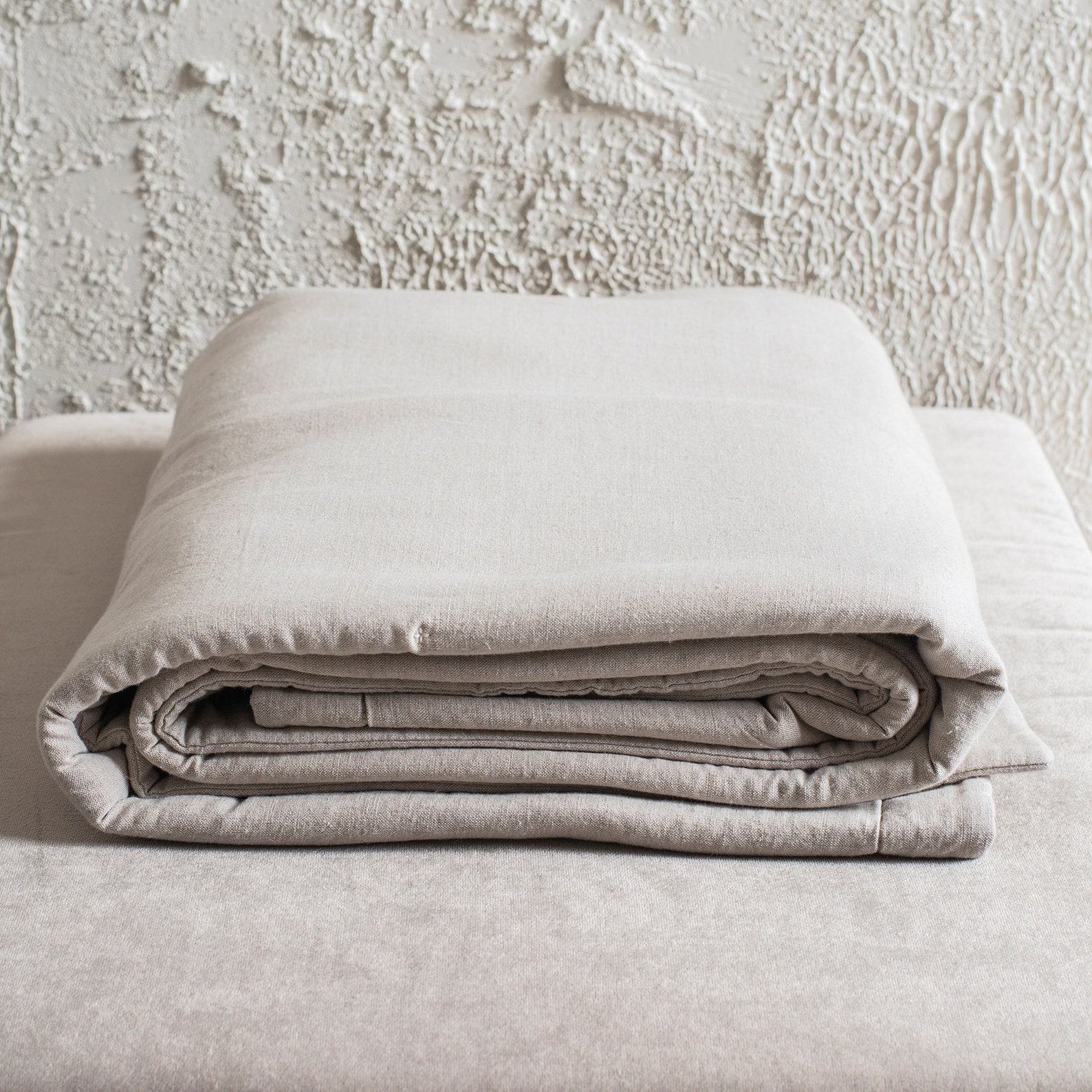 Luxurious Natural Linen Blanket Elevate Your Sleep with Comfort and Style