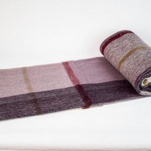 Luxurious Purple Tartan Plaid Wool Blanket Pure Warmth and Comfort for Your Home