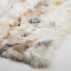 Luxurious Real Golden Fox Fur Blanket Indulge in Unparalleled Warmth and Elegance