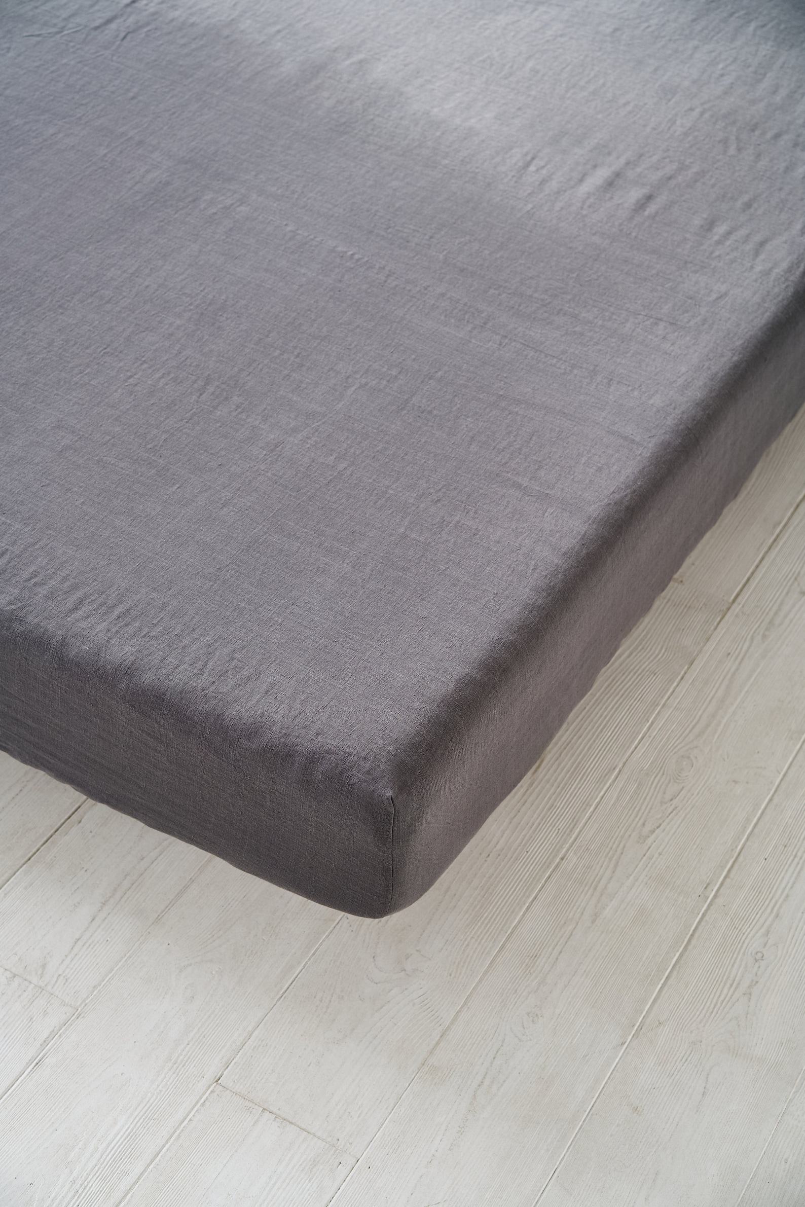 Luxurious Stone Washed Linen Fitted Bed Sheet A Mother’s Day Item of Comfort and Style - Image 4