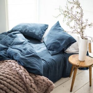 Luxurious Stonewashed Linen Duvet Cover Elevate Your Sleep with Natural Comfort
