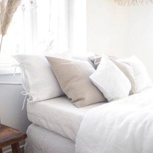 Luxurious Stonewashed Linen Duvet Cover Indulge in the Softness of Nature