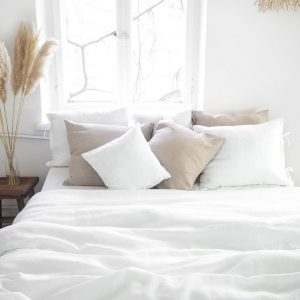 Luxurious Stonewashed Linen Duvet Cover Indulge in the Softness of Nature