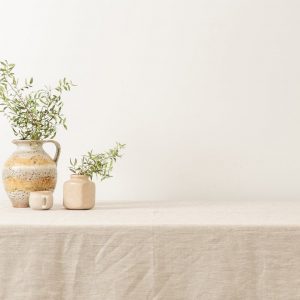 Luxurious Stonewashed Linen Tablecloth Elevate Your Dining Experience with Custom Elegance