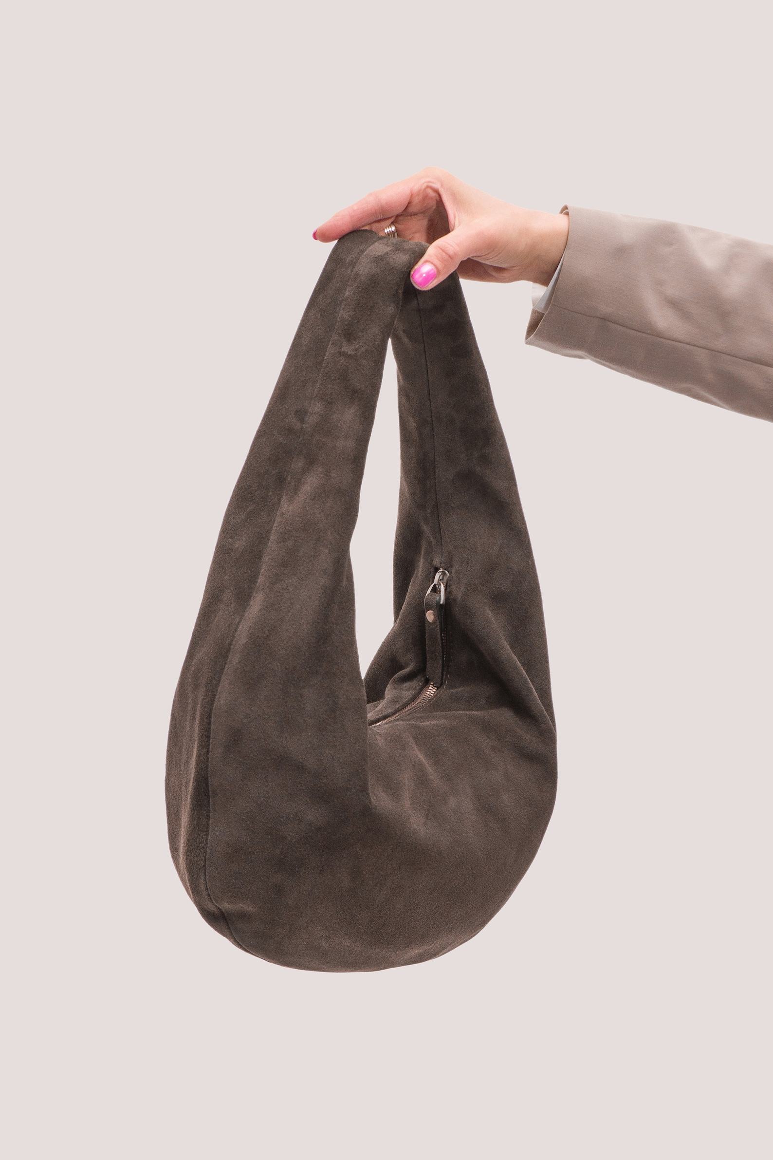 Luxurious Suede Hobo Bag The Epitome of Style and Functionality - Image 5