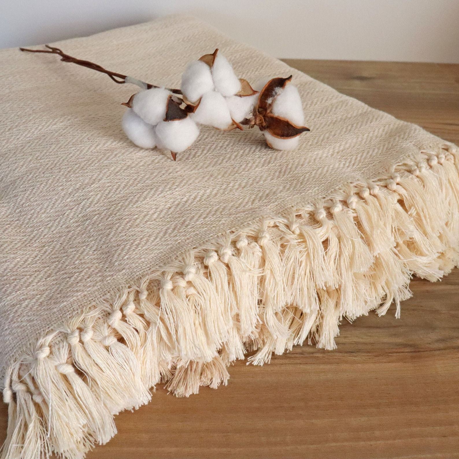 Luxurious Turkish Cotton Bedspread Indulge in Organic Comfort and Boho Charm