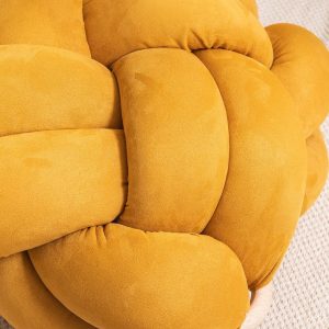 Luxurious Vegan Suede Desert Knot Floor Cushion Elevate Your Home with a Modern Oasis