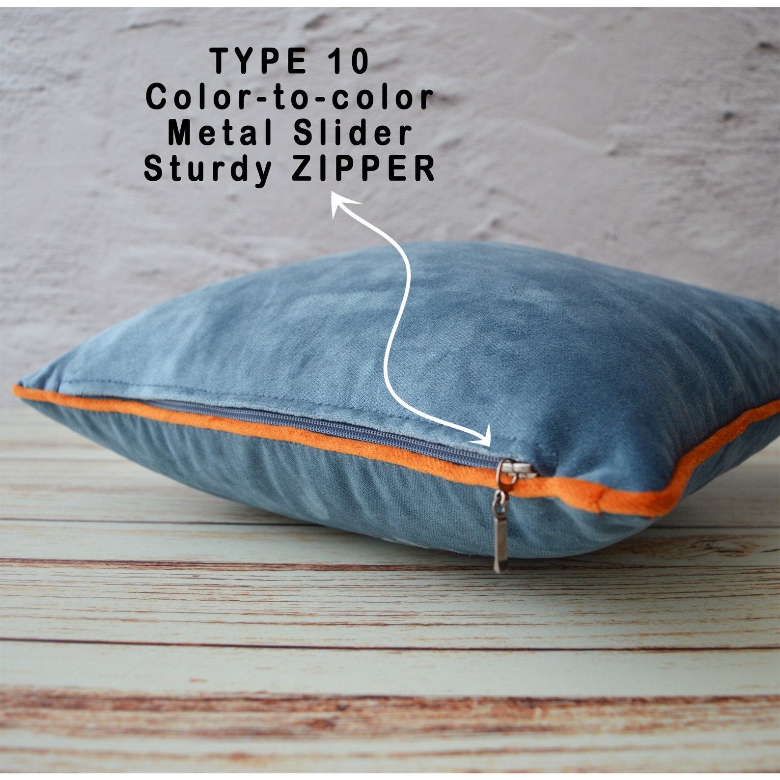 Luxurious Velvet Throw Pillow Covers with Customizable Piping in 26 Vibrant Hues