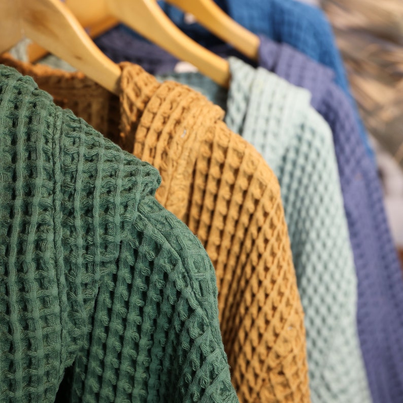 Luxurious Waffle Cotton Robe The Interesting  Item for Comfort and Style