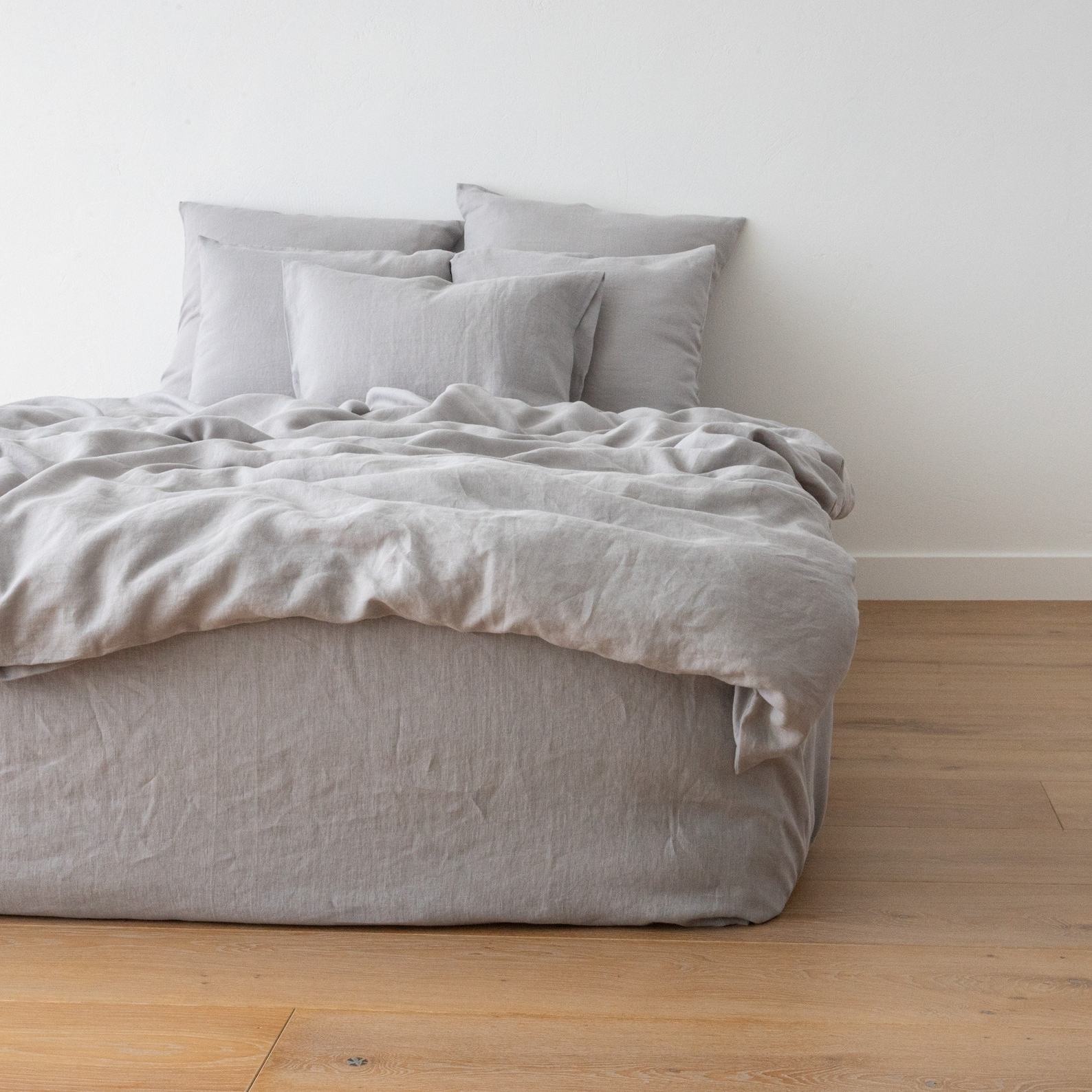 Luxurious Washed Linen Duvet Cover Pure European Linen, Button Closure, Multiple Sizes and Colors