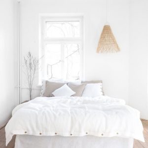 Luxurious White Linen Bedding Elevate Your Sleep with Comfort and Style