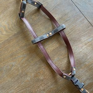 Luxury Checkered Harness and Leash Elevate Your Dog’s Style and Safety