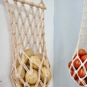 Macrame Potato Tomato Bag Hang Your Fruits and Veggies in Style