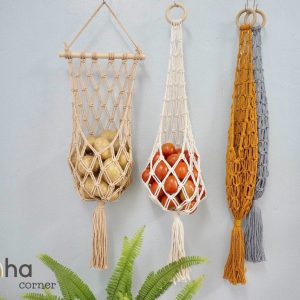 Macrame Potato Tomato Bag Hang Your Fruits and Veggies in Style