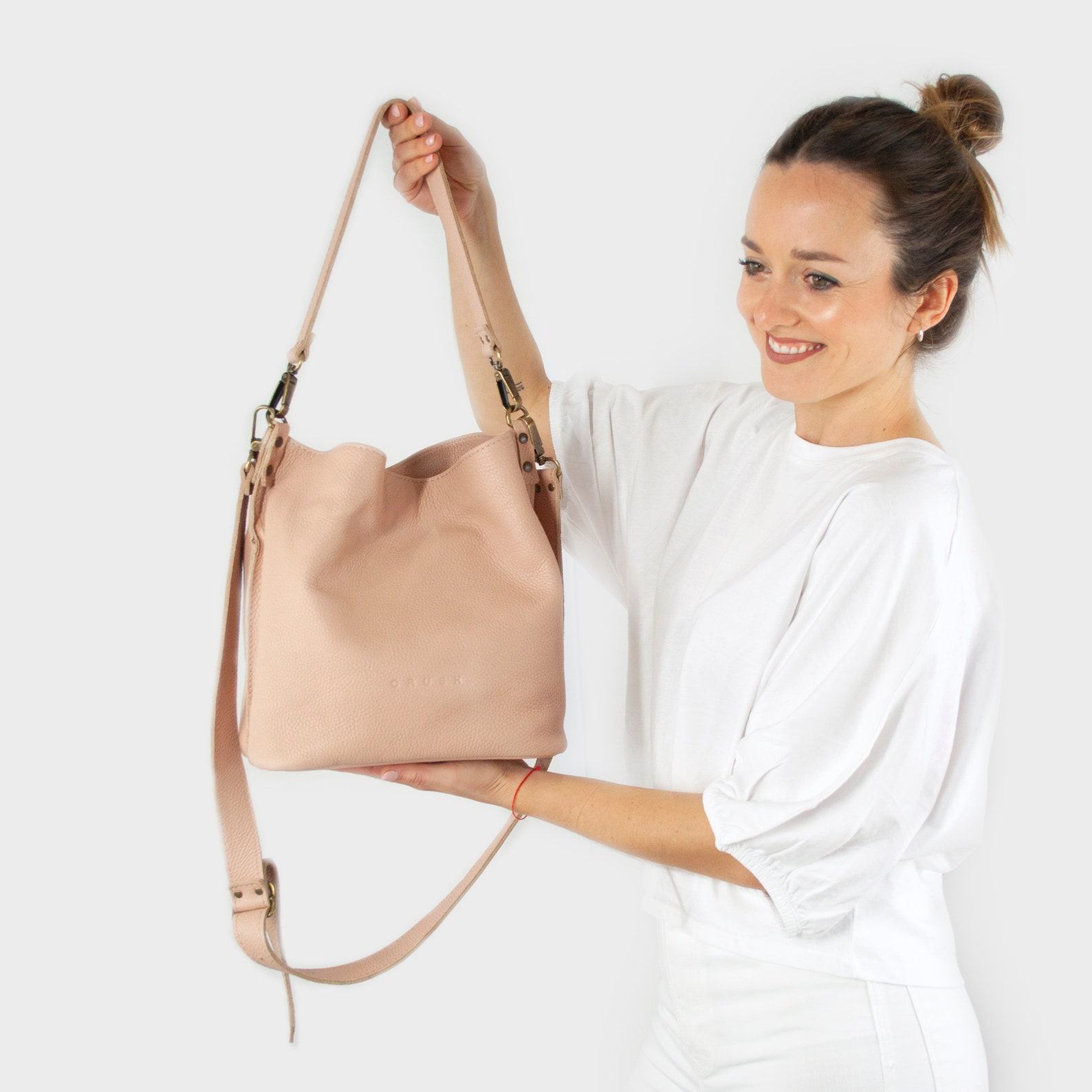 Mae Handmade Leather Shoulder Bag | Crossbody Purse | 10 Colors