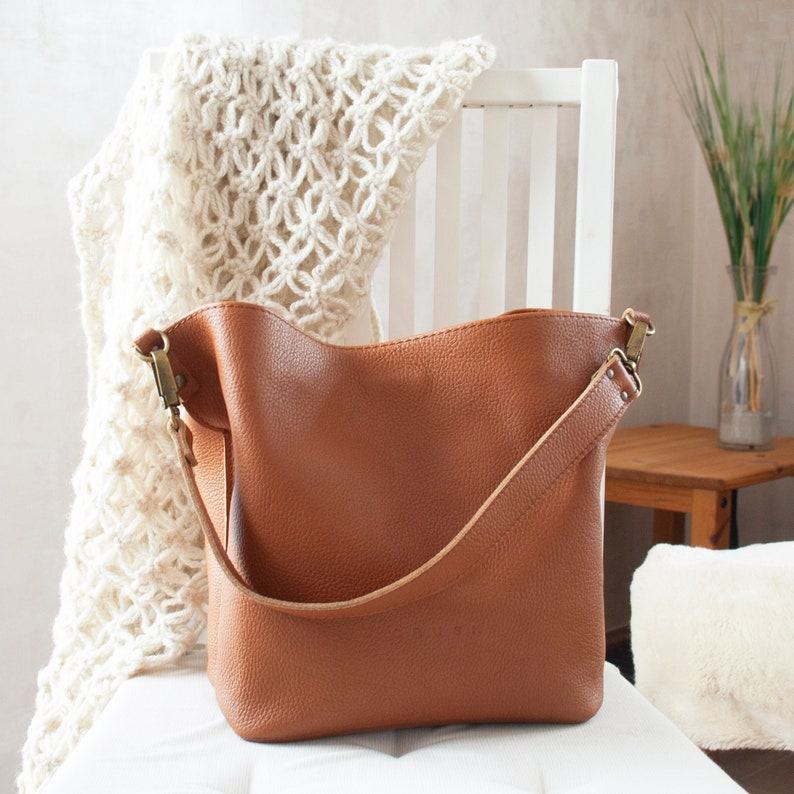 Mae Handmade Leather Shoulder Bag | Crossbody Purse | 10 Colors