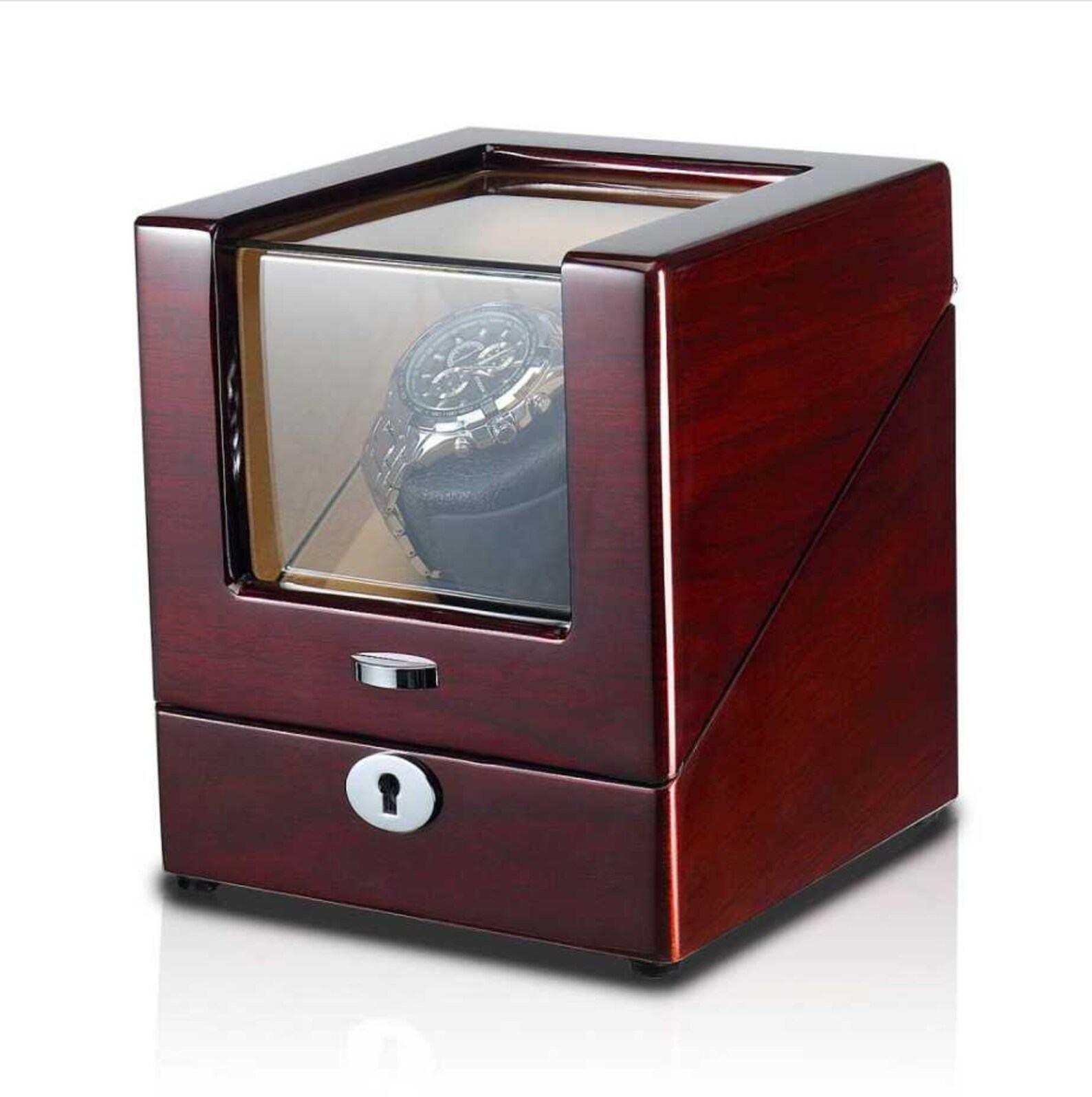 Mahogany Masterpiece Waratah Watch Winder Box for Timeless Elegance