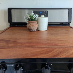Mahogany Stove Top Cover – Solid Wood Noodle Board, Cutting & Serving Tray