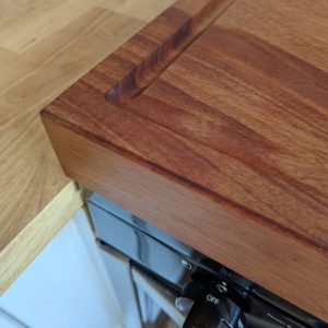 Mahogany Stove Top Cover – Solid Wood Noodle Board, Cutting & Serving Tray