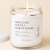 Maid of Honor Candle A Heartfelt Proposal Item for Your Special MOH