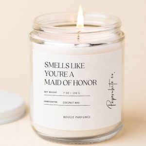 Maid of Honor Candle A Heartfelt Proposal Item for Your Special MOH