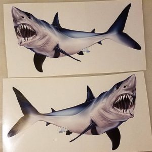 Mako Shark Decal Unleash the Predator on Your Boat