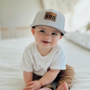 Matching Big Bro Little Bro Snapbacks Personalized Sibling Announcement Hats for Infants, Toddlers, and Kids