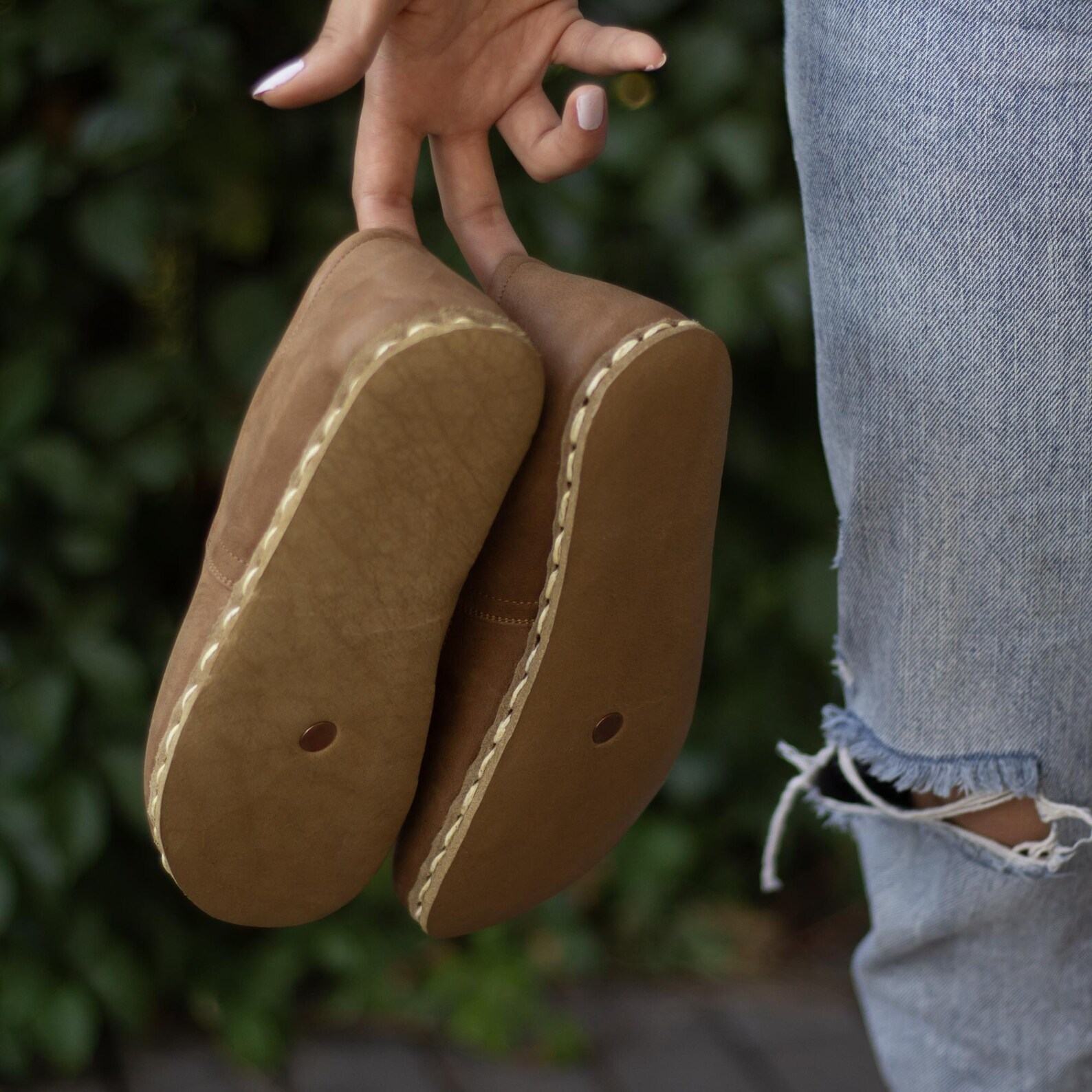 Matte Brown Leather Barefoot Shoes Women – Handmade Minimalist Grounding Zero Drop