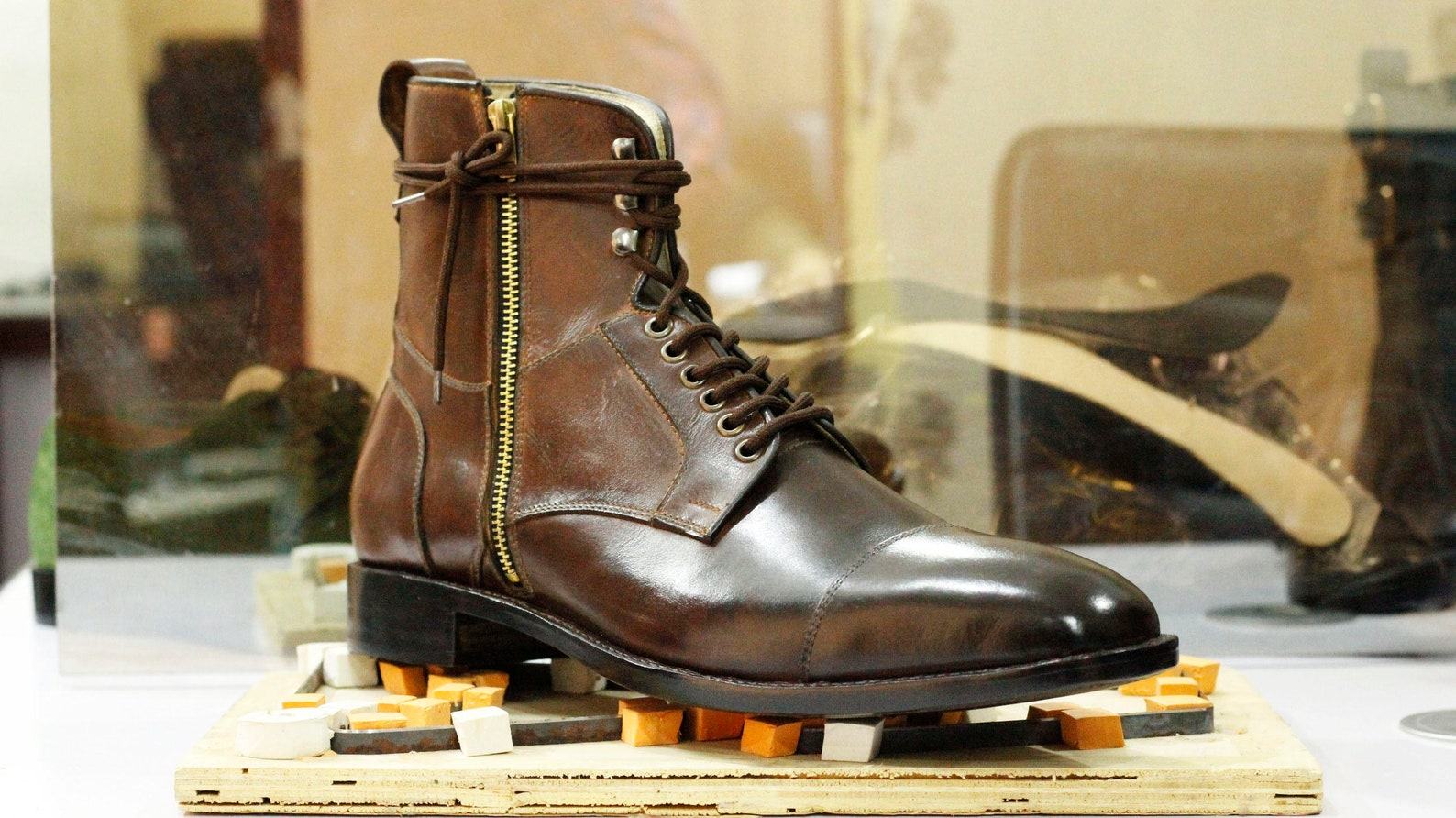 Men’s Handmade Brown Leather Boots Cap Toe, Side Zip & Goodyear Welted - Image 4