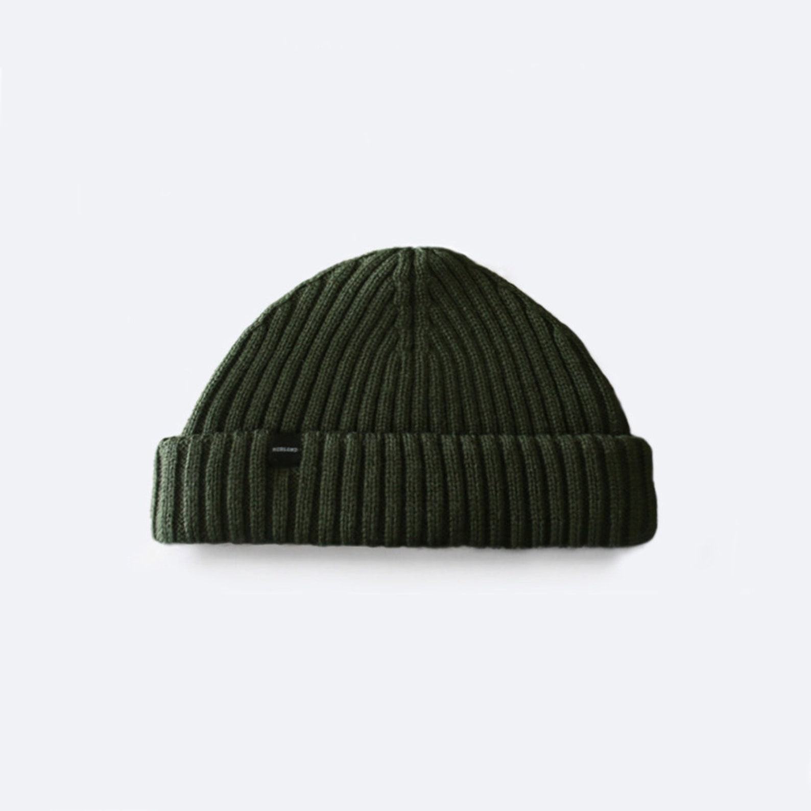 Merino Wool Army Green Fisherman Beanie Stay Warm and Stylish on Your Next Adventure