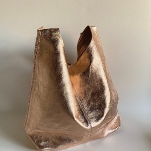 Metallic Leather Slouch Shoulder Bag A Shimmering Statement for Every Occasion