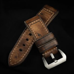 MH02 VIPER The Epitome of Comfort and Style – Handcrafted Triple-Fold Leather Watch Strap