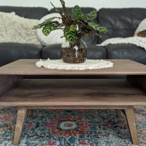 Mid-Century Modern Coffee Table  Boho MCM Wood Table –