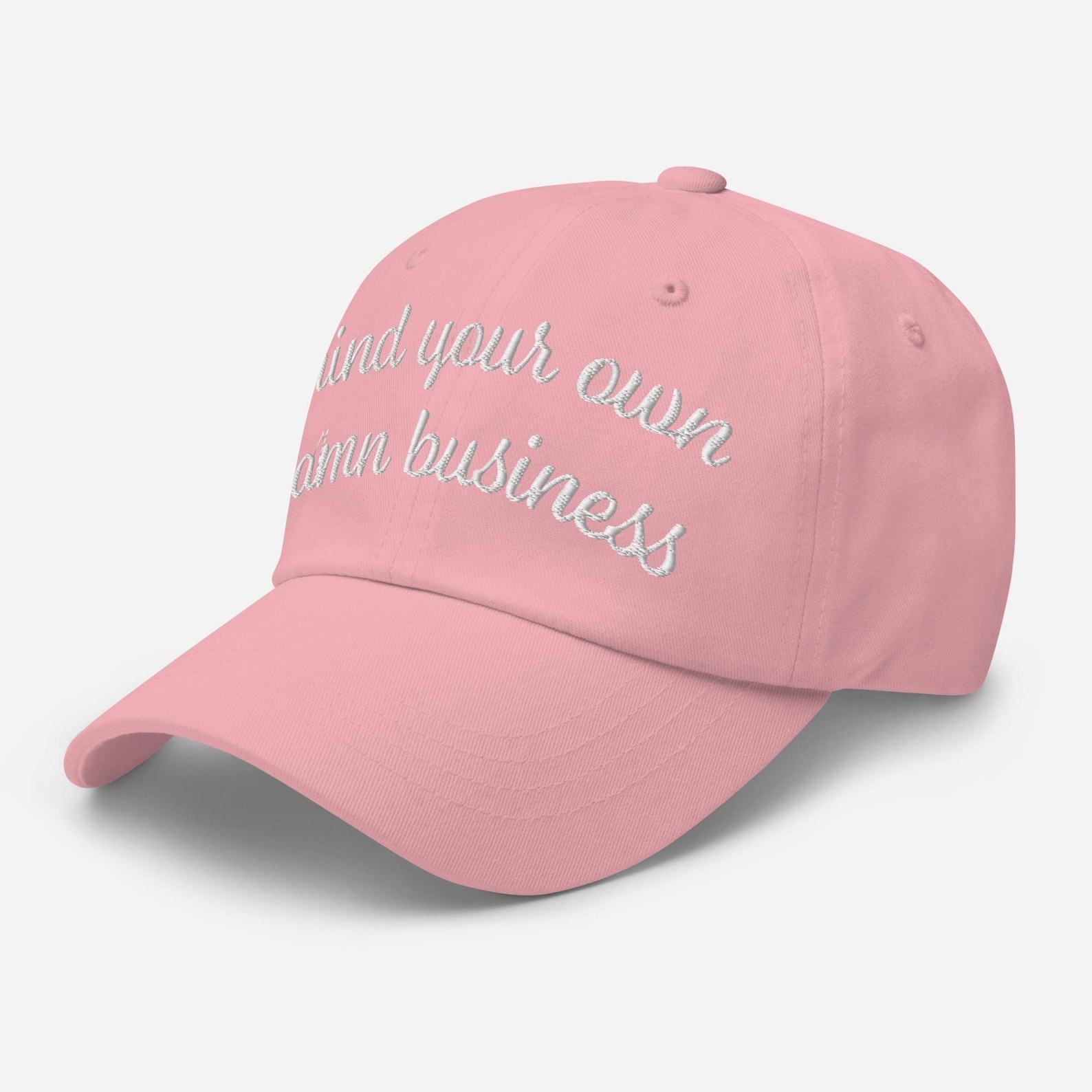 Mind Your Own Damn Business Embroidered Hat Feminist Item, Political Baseball Cap, Meme Hat, Vote Kamala Harris Hat, Election Hat