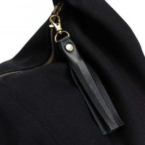 Mini Kallia The Perfect Everyday Bag for Women – Black Canvas Hobo Purse