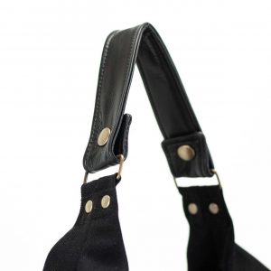 Mini Kallia The Perfect Everyday Bag for Women – Black Canvas Hobo Purse