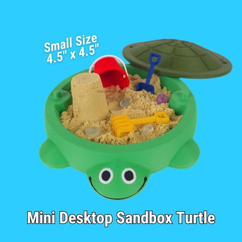 Mini Turtle Sandbox Dig, Build, and Splash with Real Sand