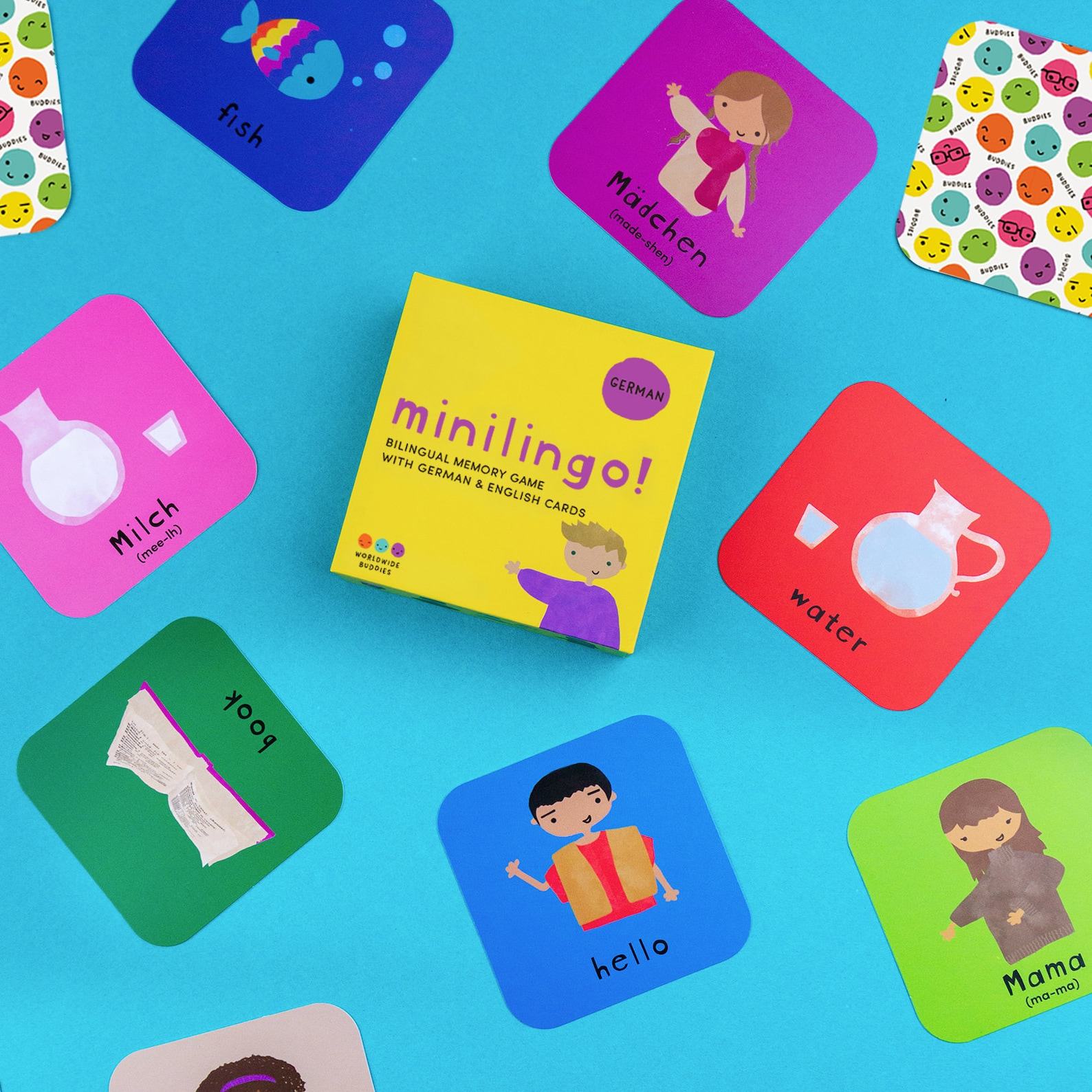 Minilingo Bilingual Flashcards for Kids | Fun and Educational German-English Learning