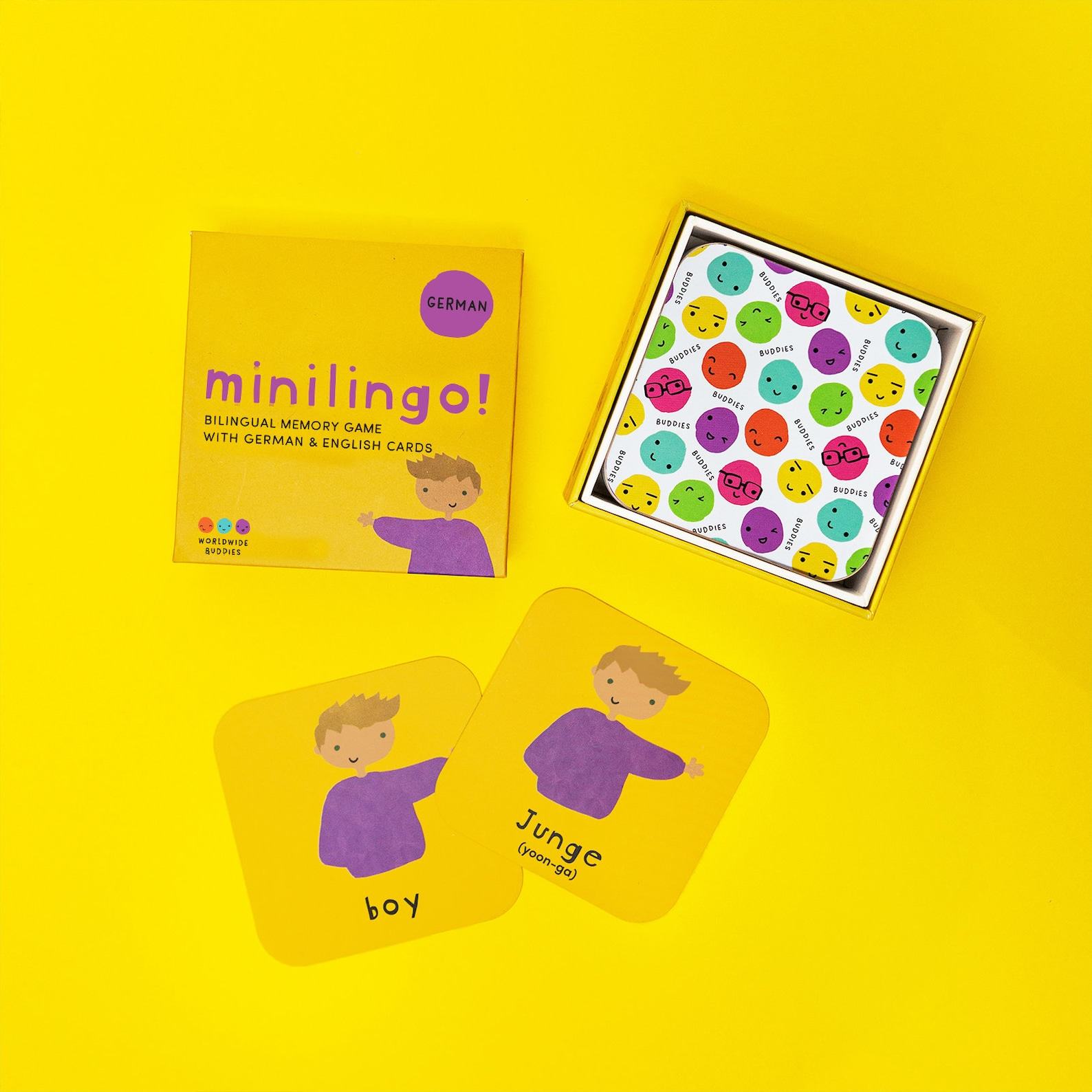 Minilingo Bilingual Flashcards for Kids | Fun and Educational German-English Learning