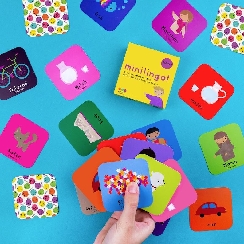 Minilingo Bilingual Flashcards for Kids | Fun and Educational German-English Learning